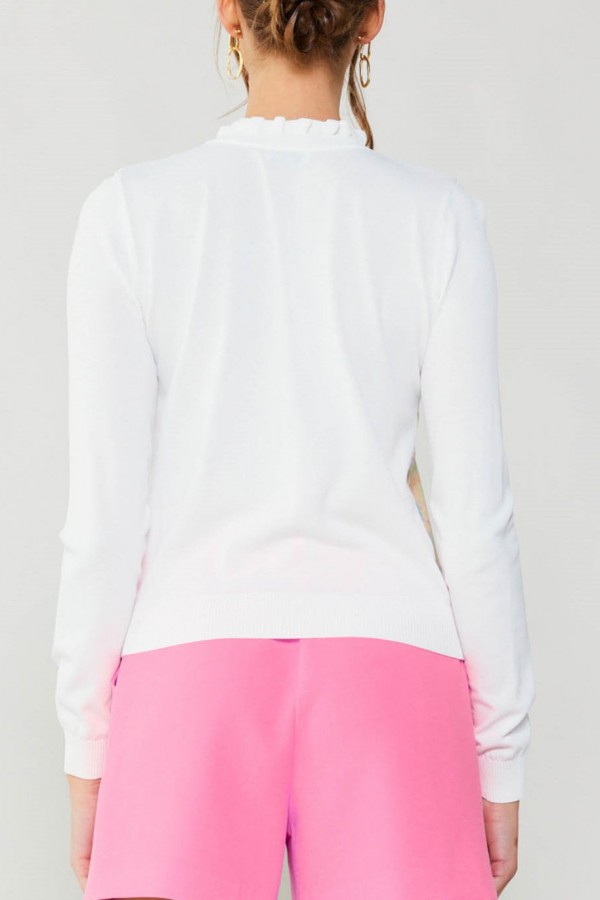 Woven Combo Print Sweater